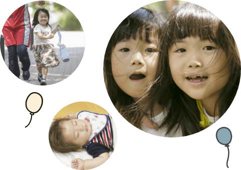 たくさんの子供たちの画像