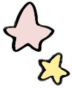 ピンクの星のイラスト