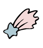 流れ星のイラスト